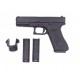 Страйкбольный пистолет WE GLOCK-17 gen5 V-Secret, металл слайд, сменные накладки, авт. огонь WE-G010-BK